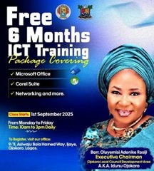 HON. BARR. ROSIJI REVITALIZES OJOKORO LCDA ICT CENTER AND EMPOWERS COMMUNITY WITH FREE ICT TRAINING