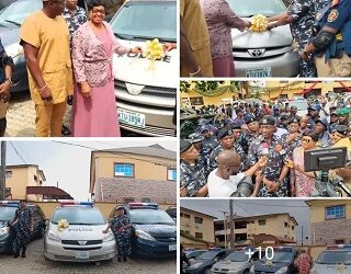 HON. ROSIJI HANDS OVER FIVE PATROL VEHICLES TO POLICE, LNSC