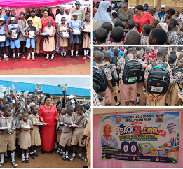 HON. ROSIJI DEEPENS EDUCATION DRIVE, FLAGS OFF BACK TO SCHOOL 2.0 ACROSS OJOKORO